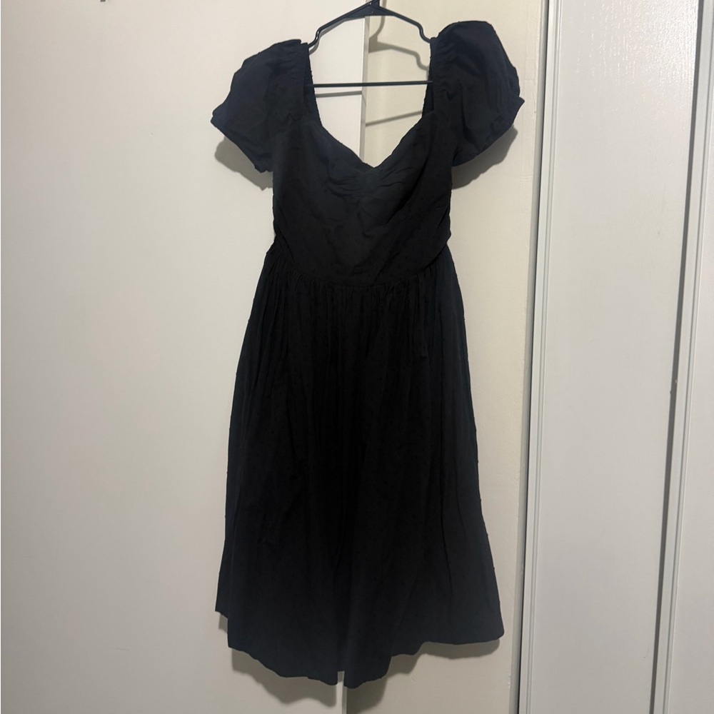 HeartsandFound HeartsandFound Valentina Dress – Black Swiss Dot Cotton Large - Picture 3 of 6